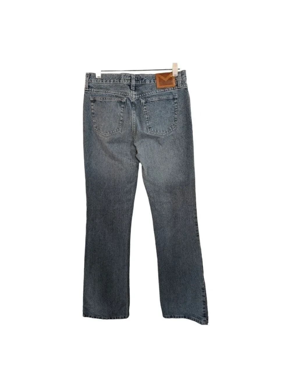 Michael Kors Y2K Light Wash Stitched Seam Flare Jeans Size 4